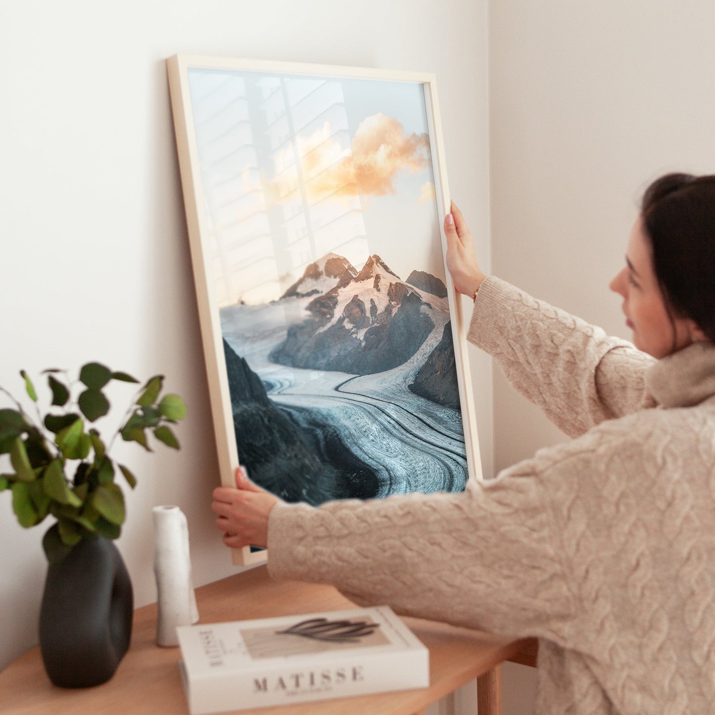 Aletsch Glacier Kunstdruck Premium - 200 g m2, Farbbrillanz, Mehrgrößen