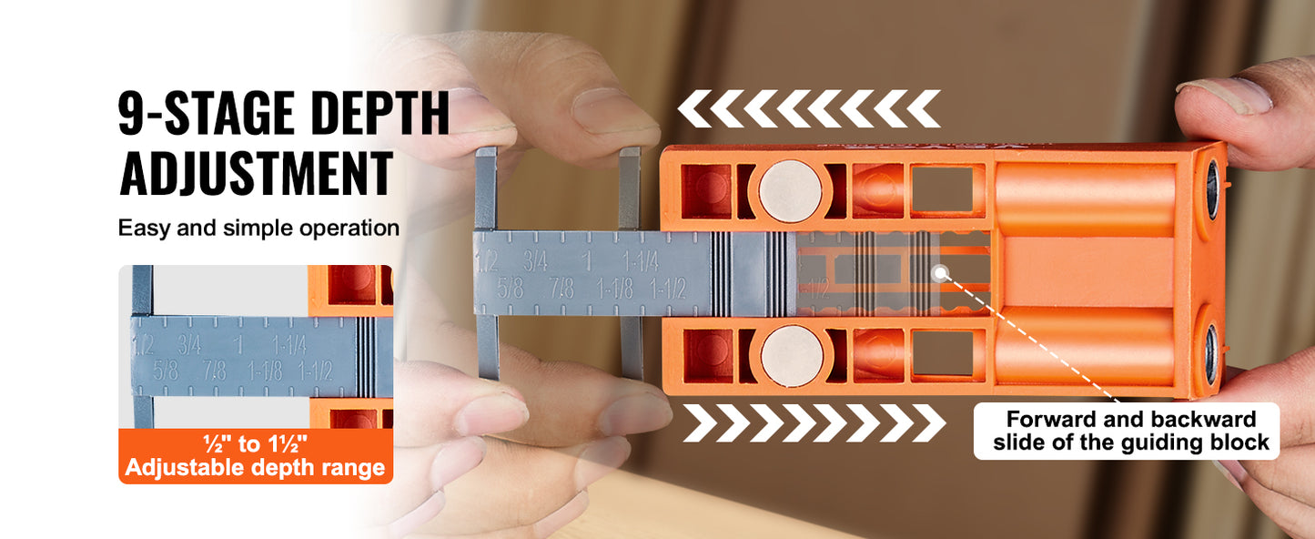 VEVOR 56 Pcs Pocket Hole Jig Mini Jig System
