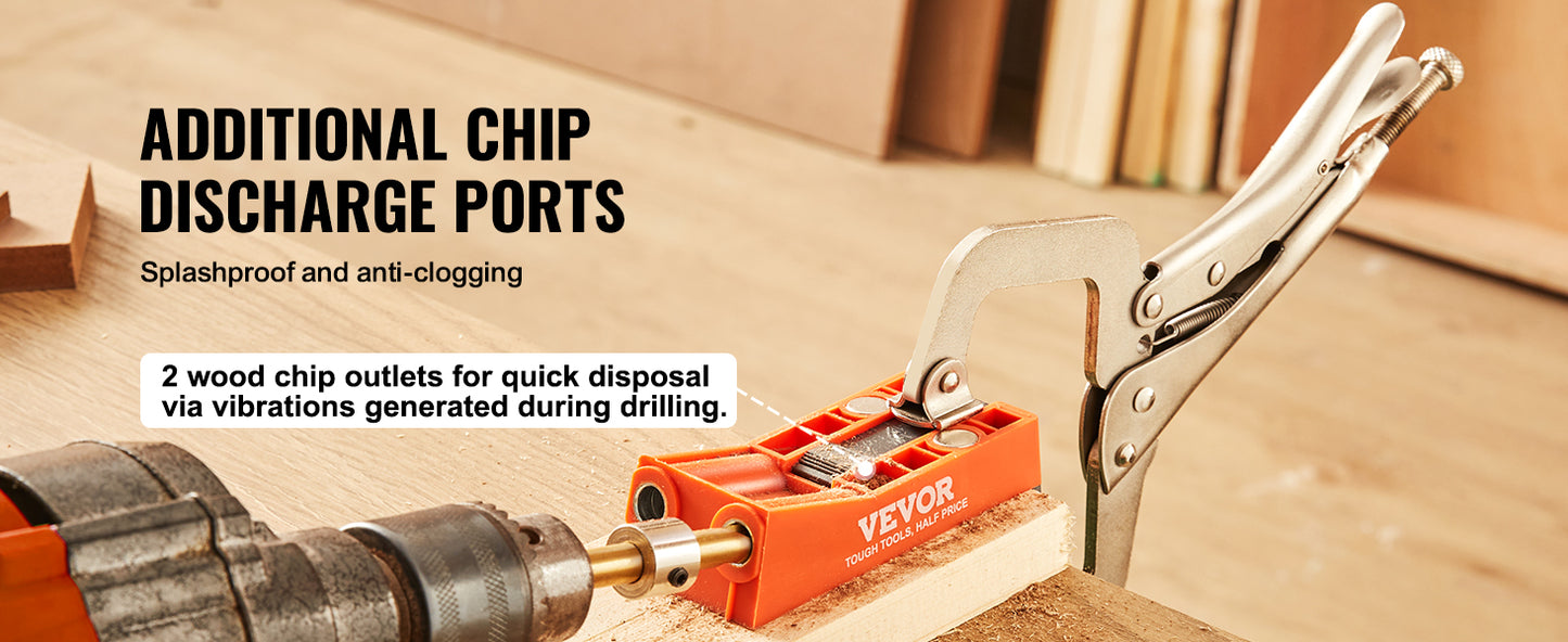 VEVOR 56 Pcs Pocket Hole Jig Mini Jig System
