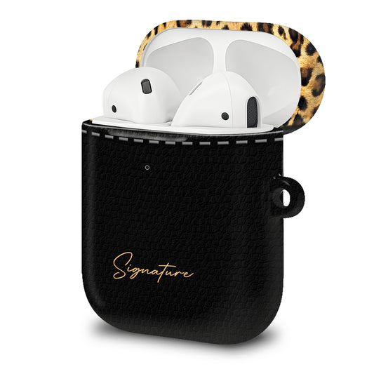 Husă Safari pentru AirPods, Colecția Signature - Mărime L, Material: Silicon, Compatibilă cu AirPods 1/2