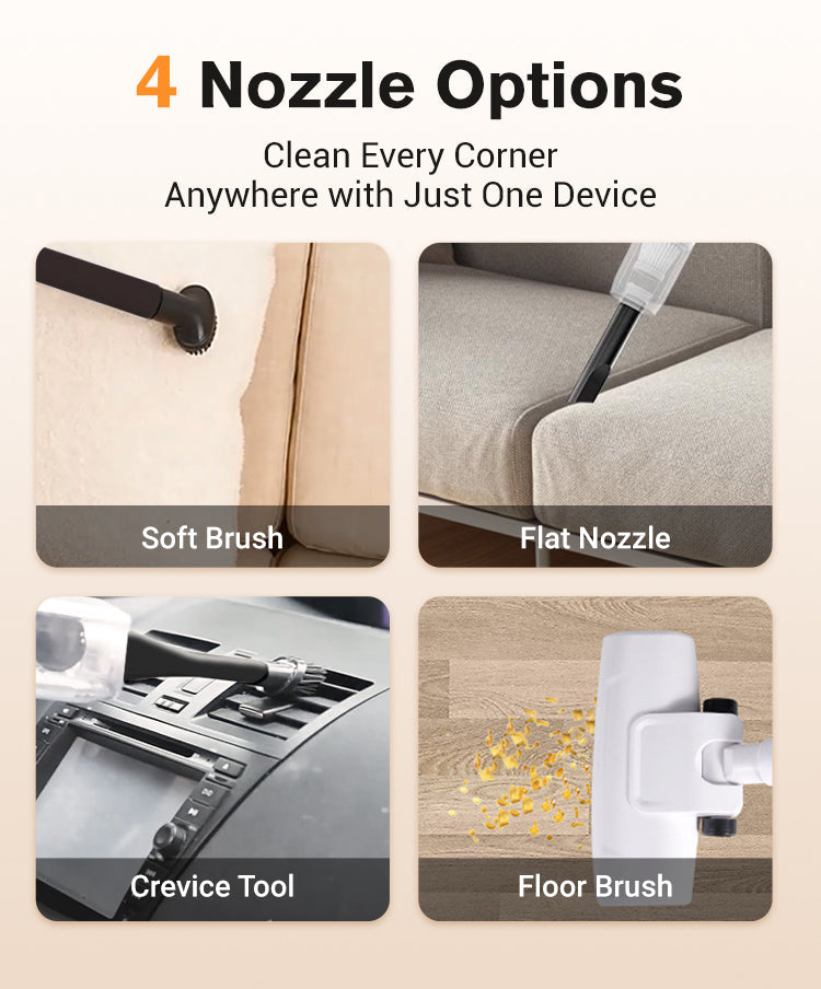 Multipurpose Cordless Vacuum Cleaner ForHousehold&Car High-Power Rechargeable Cleaning Machine Dry Wet Dual-use Portable Sweeper
