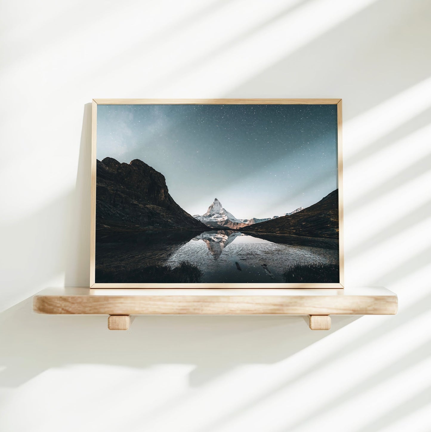 Matterhorn Riffelsee Nachtfotografie - 200 g m2, 300 dpi, A4