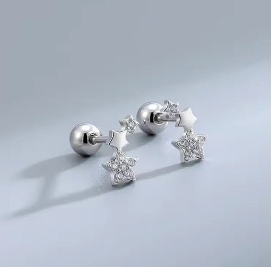 StellaOro Sternchen Ohrstecker Strass - Kapazität 1 Paar, Größe 5 mm