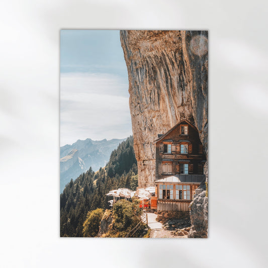 Aescher Guesthouse Appenzell Wandbild - Größen 11x14, 16x20, 18x24