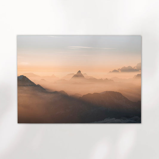 Matterhorn Mont Blanc Fotodruck Premium - Papier 200 G/M² Größenwahl