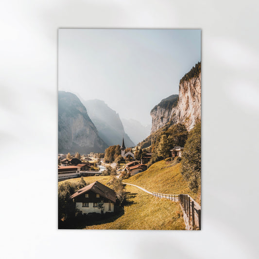 Lauterbrunnen Valley Premium Kunstdruck - 200 g/m², Kleinformat, FSC-Zertifiziert