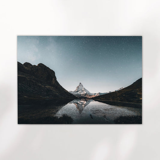 Matterhorn Riffelsee Nachtfotografie - 200 g m2, 300 dpi, A4