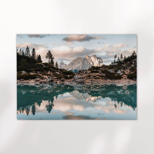 Lago Di Sorapis Dolomites Print - Hauptmerkmal Landschaftsbild 200 g/m² Unframed
