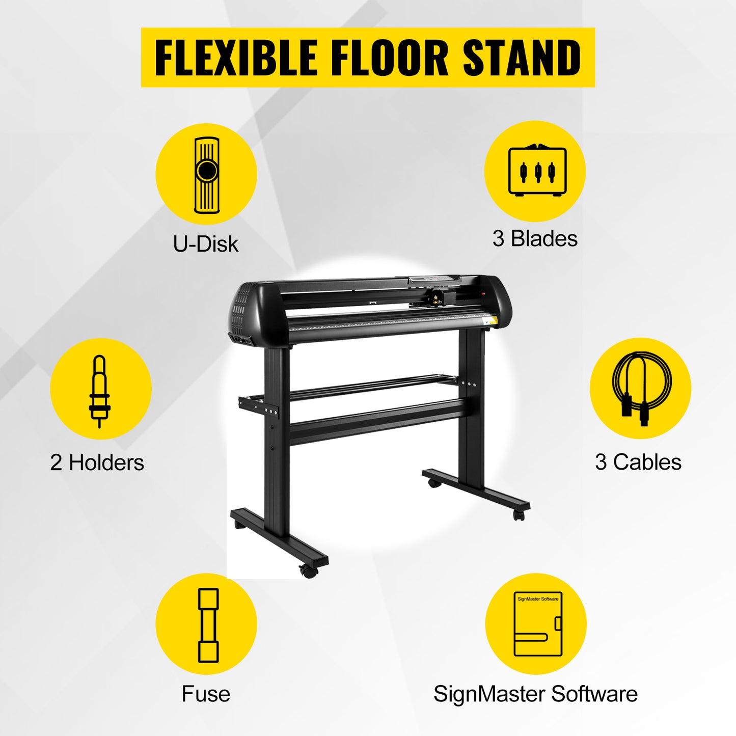Schneideplotter 2025: VEVOR 28 Inch Vinyl Cutter - Floor Stand Plotter Adjustable SIGNMASTER Collection