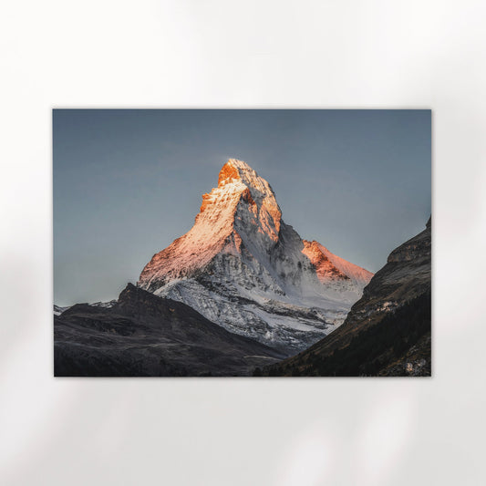 Matterhorn Art Zermatt Druck Goldenes Morgenlicht - Auflage 100, Größe 30x40