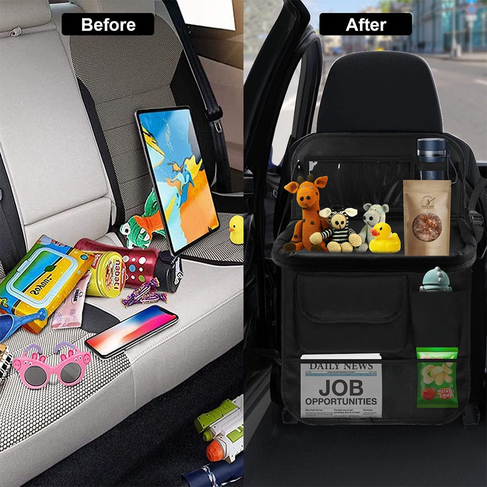Upgrade Car Backseat Storage Bag For Car Truck SUV Van Auto Seat Back Pocket Rear Seat Trunk Organizer Auto Interior Supplies