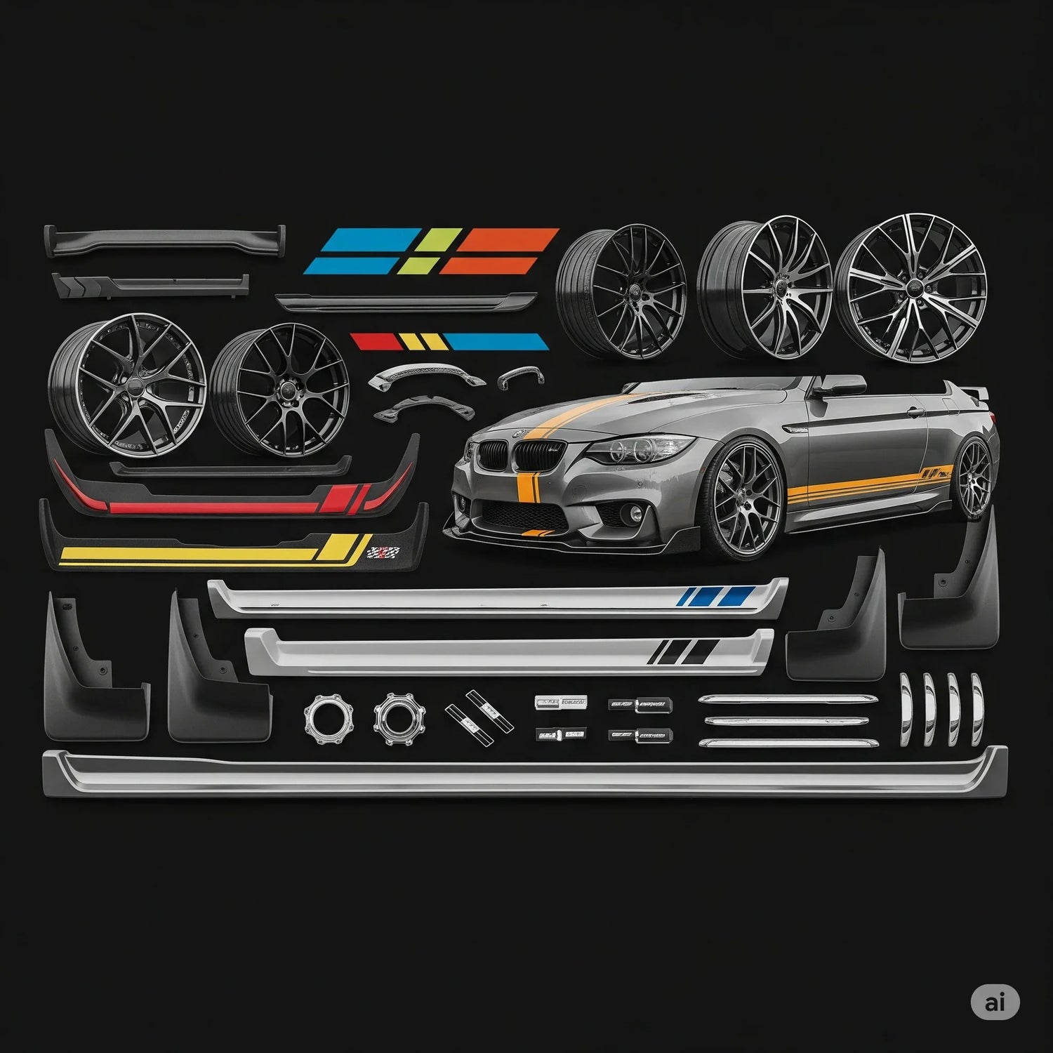 Außen Zubehör Exterior Car Accessories Sporty Look - Golden Bridge Store