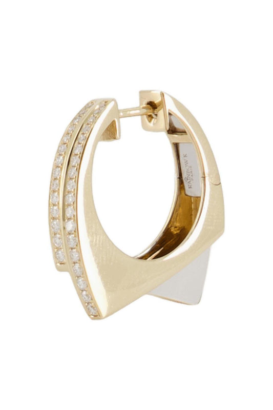 Handcuff Ohrring - Rainbow K - 9K Gold - Gelb