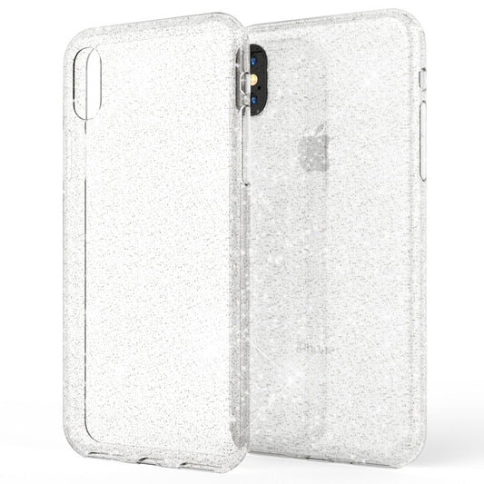 Husă NALIA Dazzlin Glitter - Husă de protecție la modă ultra-subțire din silicon cu particule de sclipici pentru iPhone XS Max