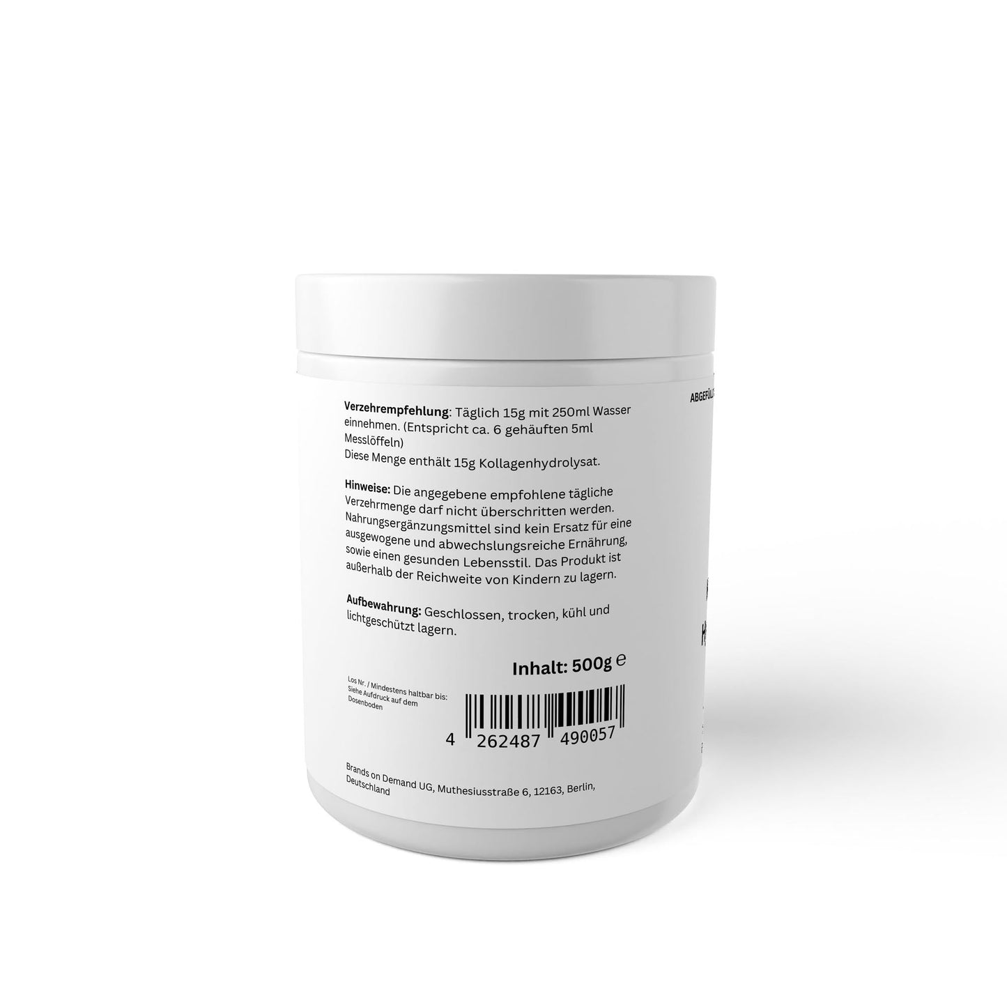 Kollagen Hydrolysat Pulver - 500g