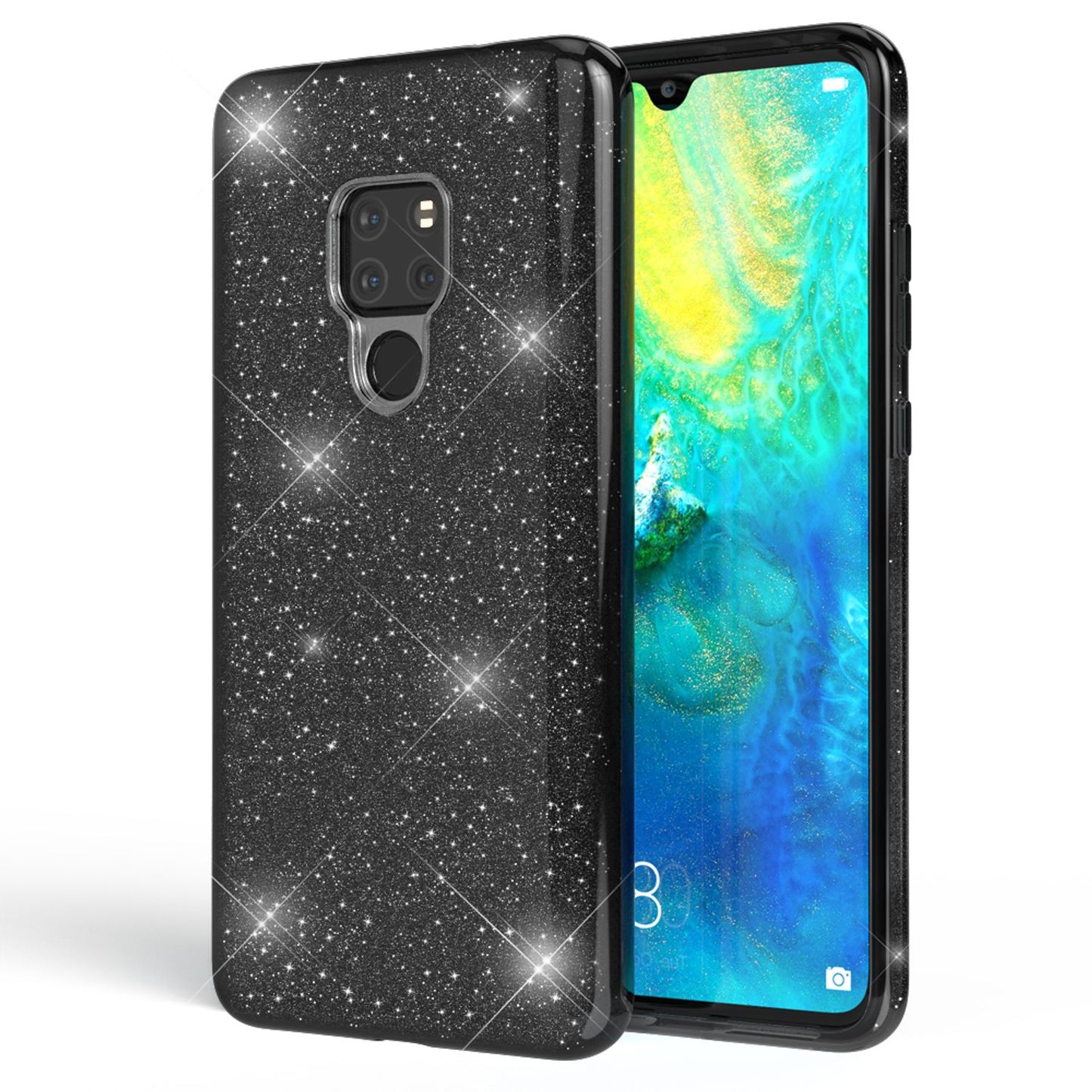Husa de telefon NALIA ShinePop pentru Huawei Mate20 - Husă din silicon cu sclipici, compatibilă cu Huawei Mate20, subțire, ușoară