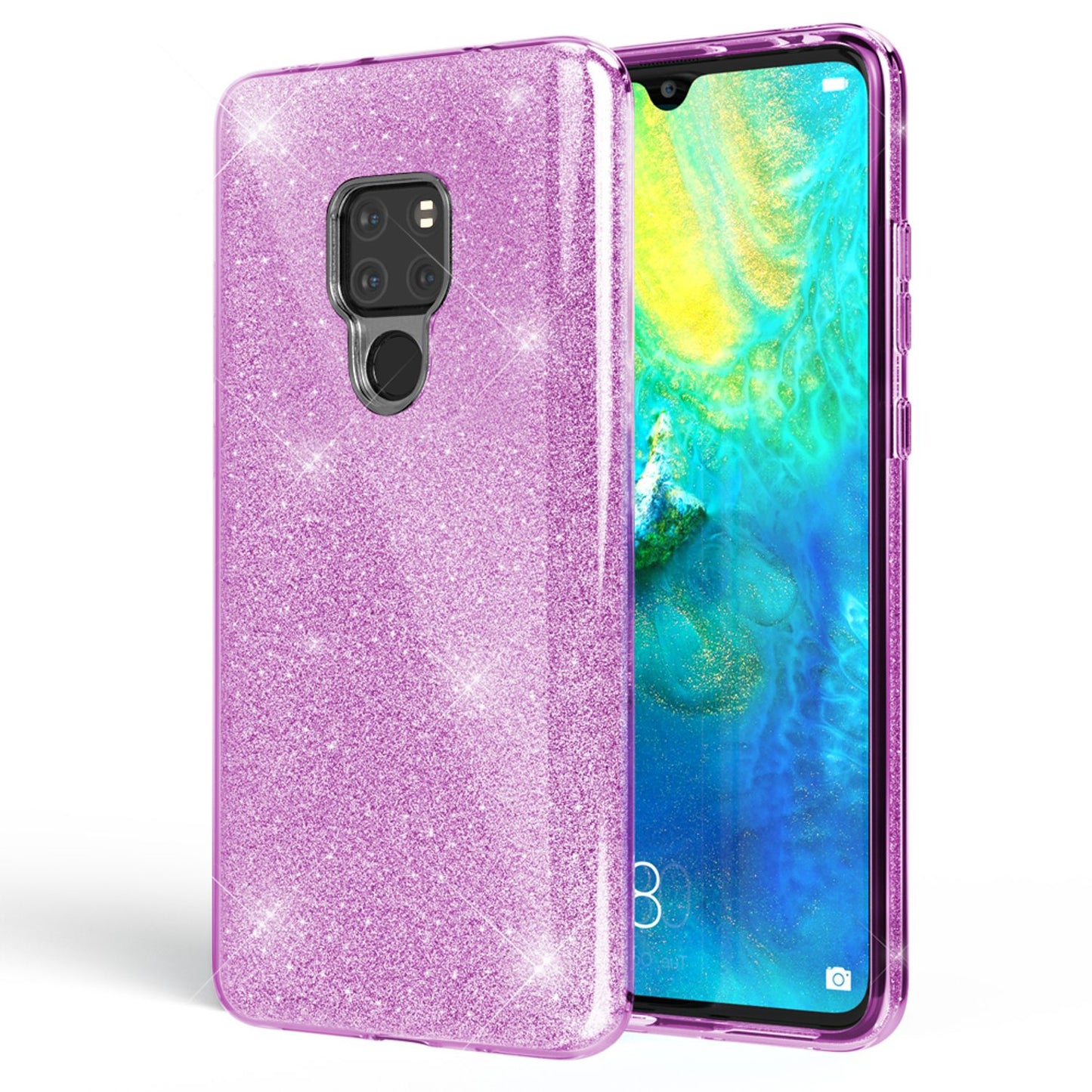 Husa de telefon NALIA ShinePop pentru Huawei Mate20 - Husă din silicon cu sclipici, compatibilă cu Huawei Mate20, subțire, ușoară