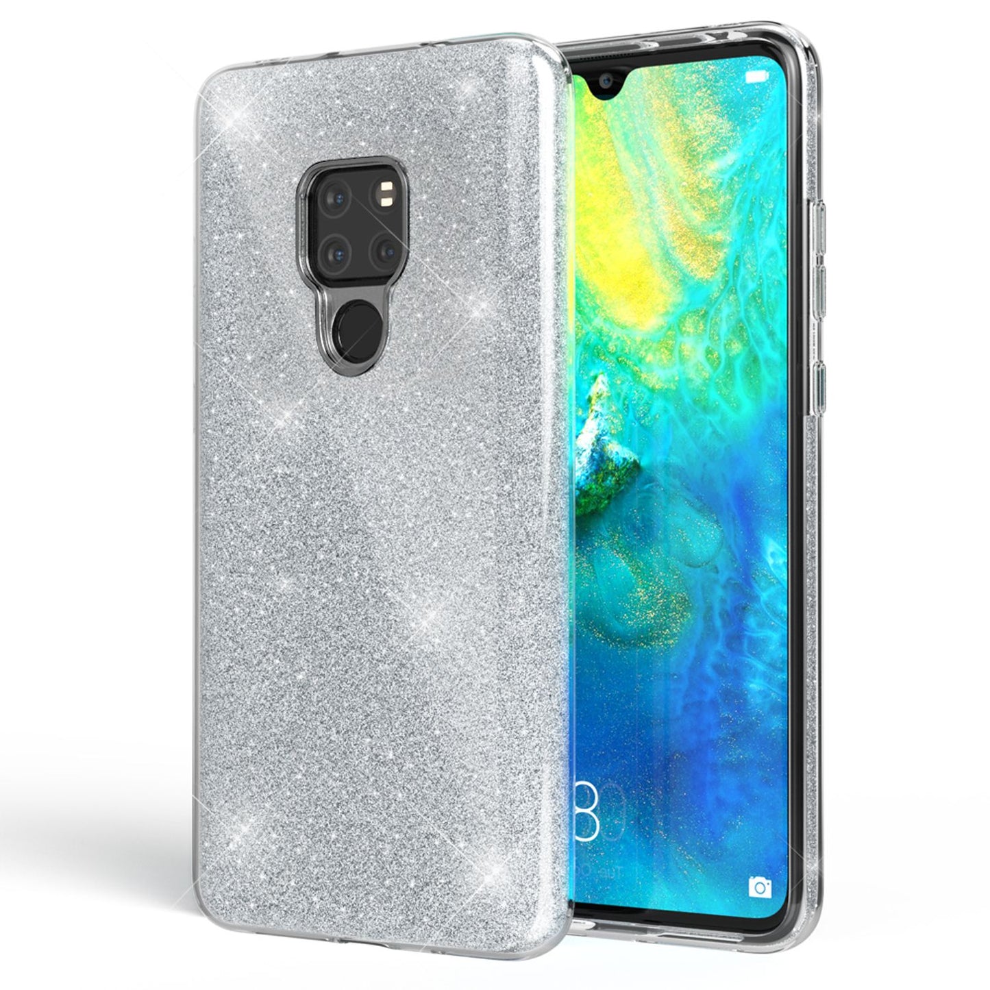 Husa de telefon NALIA ShinePop pentru Huawei Mate20 - Husă din silicon cu sclipici, compatibilă cu Huawei Mate20, subțire, ușoară