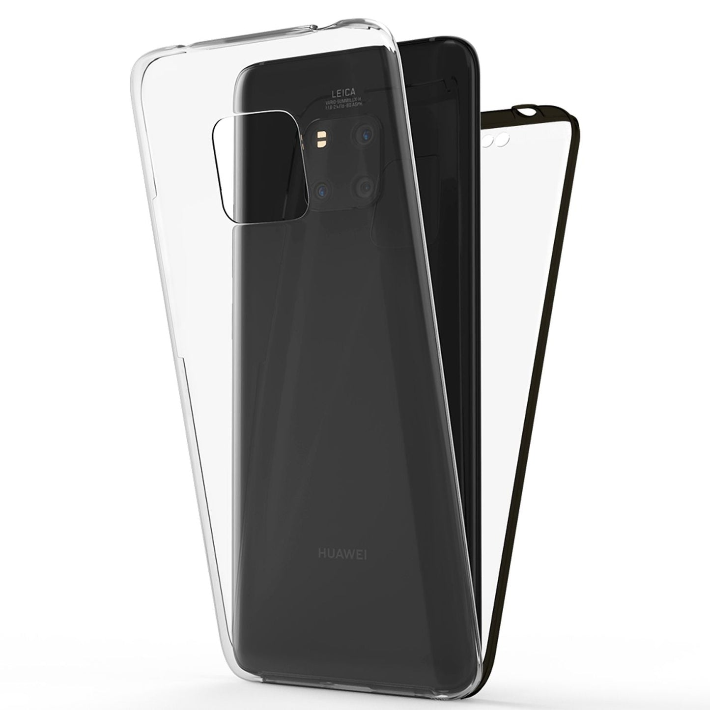 NALIA 360 Grad Handy Hülle für Huawei Mate20 Pro, Full Cover Case Bumper Etui
