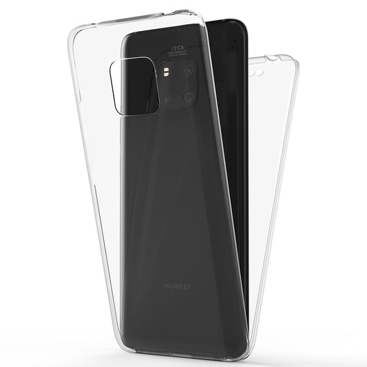 NALIA 360 Grad Handy Hülle für Huawei Mate20 Pro, Full Cover Case Bumper Etui