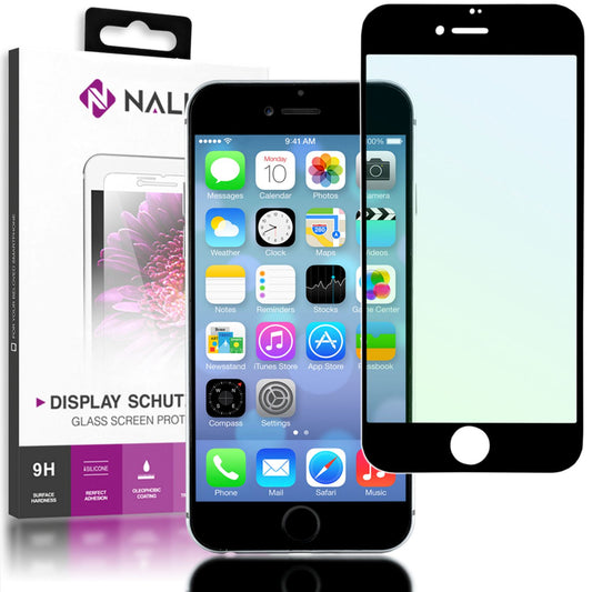 NALIA Schutzglas für iPhone 8 Plus / 7 Plus, 5D Full Cover Display Schutz Folie