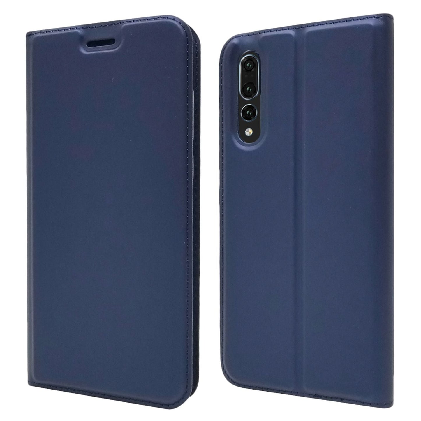 NALIA Huawei P20 Pro Slim Kickstand Flip Case Aus Kunstleder Hochwertig - Magnet Dünn Schutz