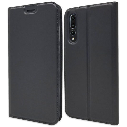 NALIA Huawei P20 Pro Slim Kickstand Flip Case Aus Kunstleder Hochwertig - Magnet Dünn Schutz