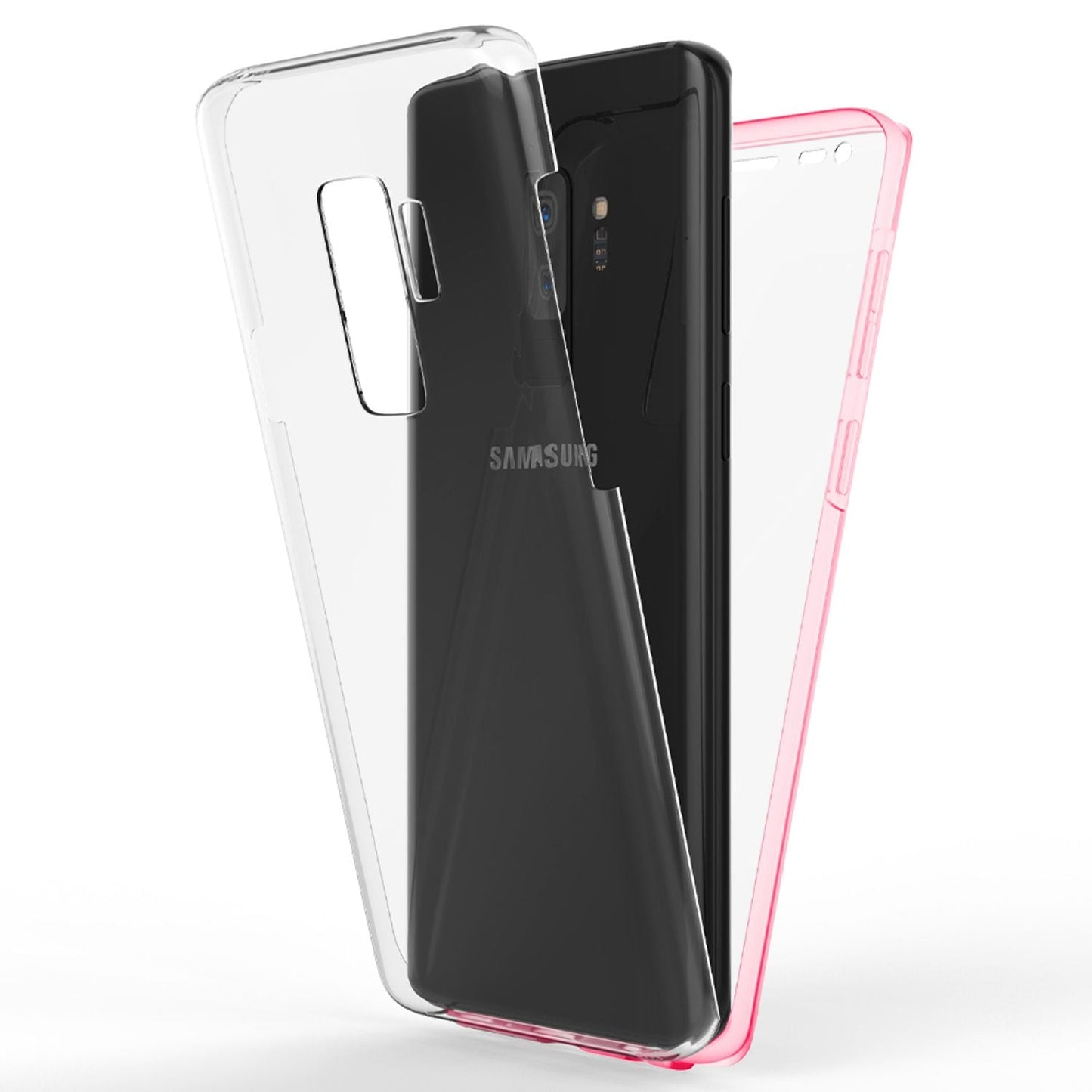 NALIA 360 Grad Handy Hülle für Samsung Galaxy S9 Plus, Full Cover Rundum Case