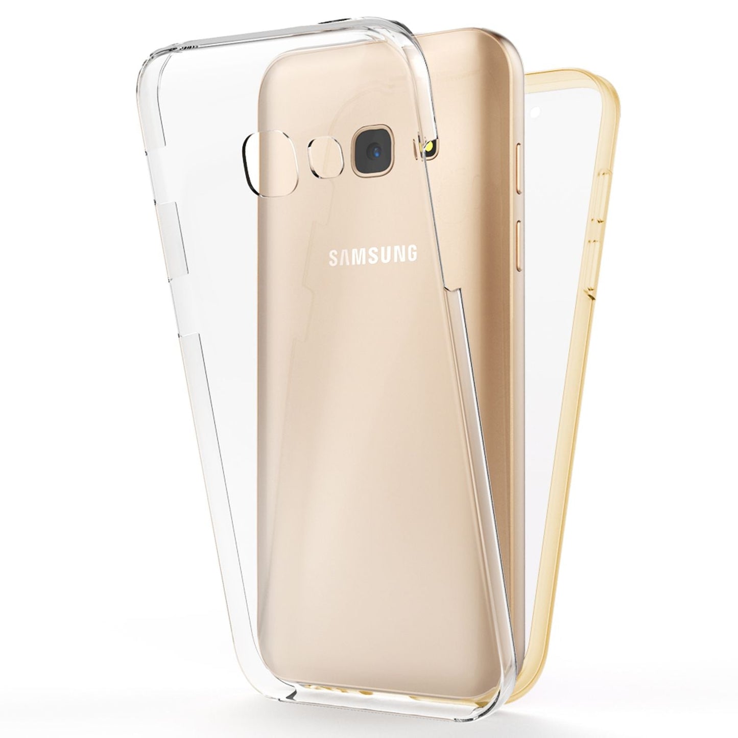 NALIA 360 Grad Handy Hülle Transparent - Vollschutz Passgenau Für Samsung Galaxy A5