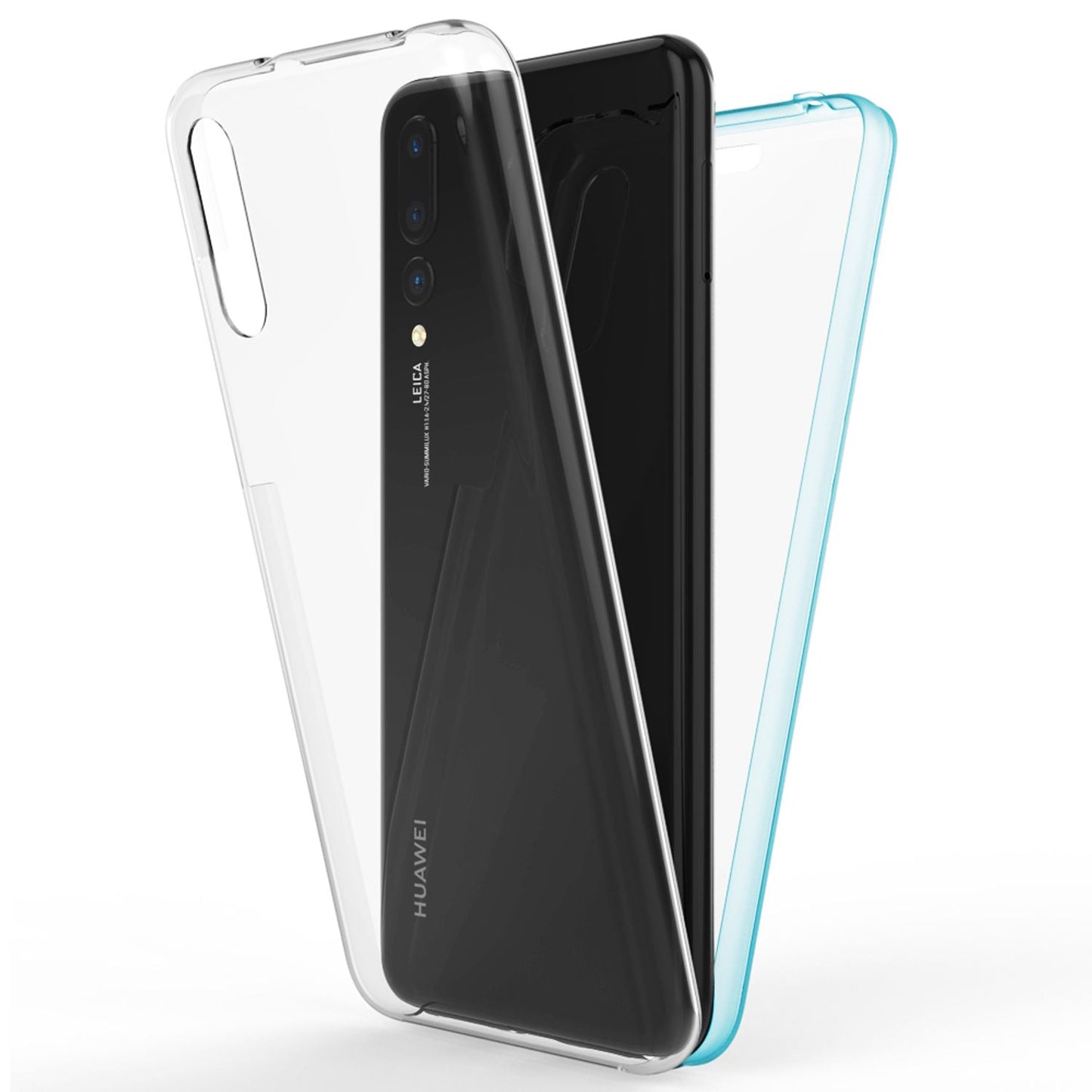 NALIA Berlin 360 Grad Handy Hülle Huawei P20 Pro - Full Cover, Transparent Displayschutz, Kompatibel Huawei P20 Pro