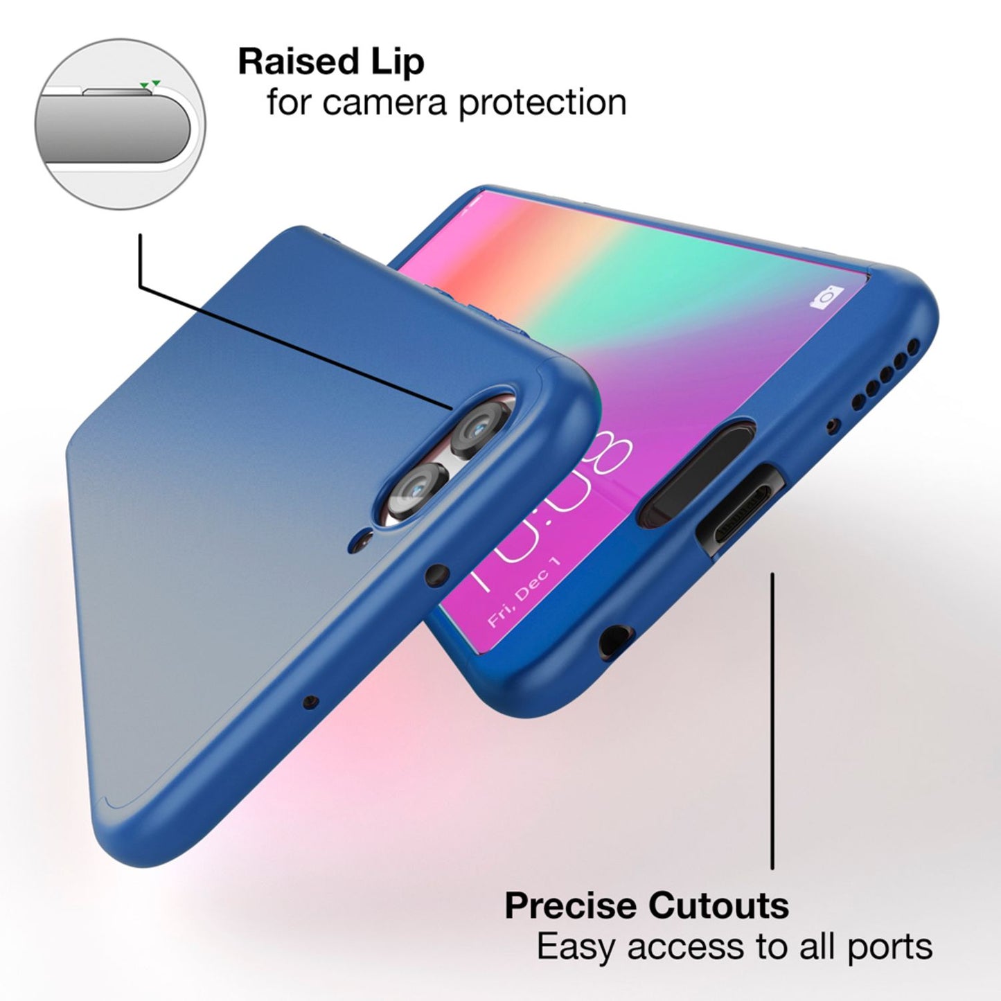 Husă de telefon Huawei Honor View 10 cu acoperire la 360° și protecție pentru ecran de la NALIA