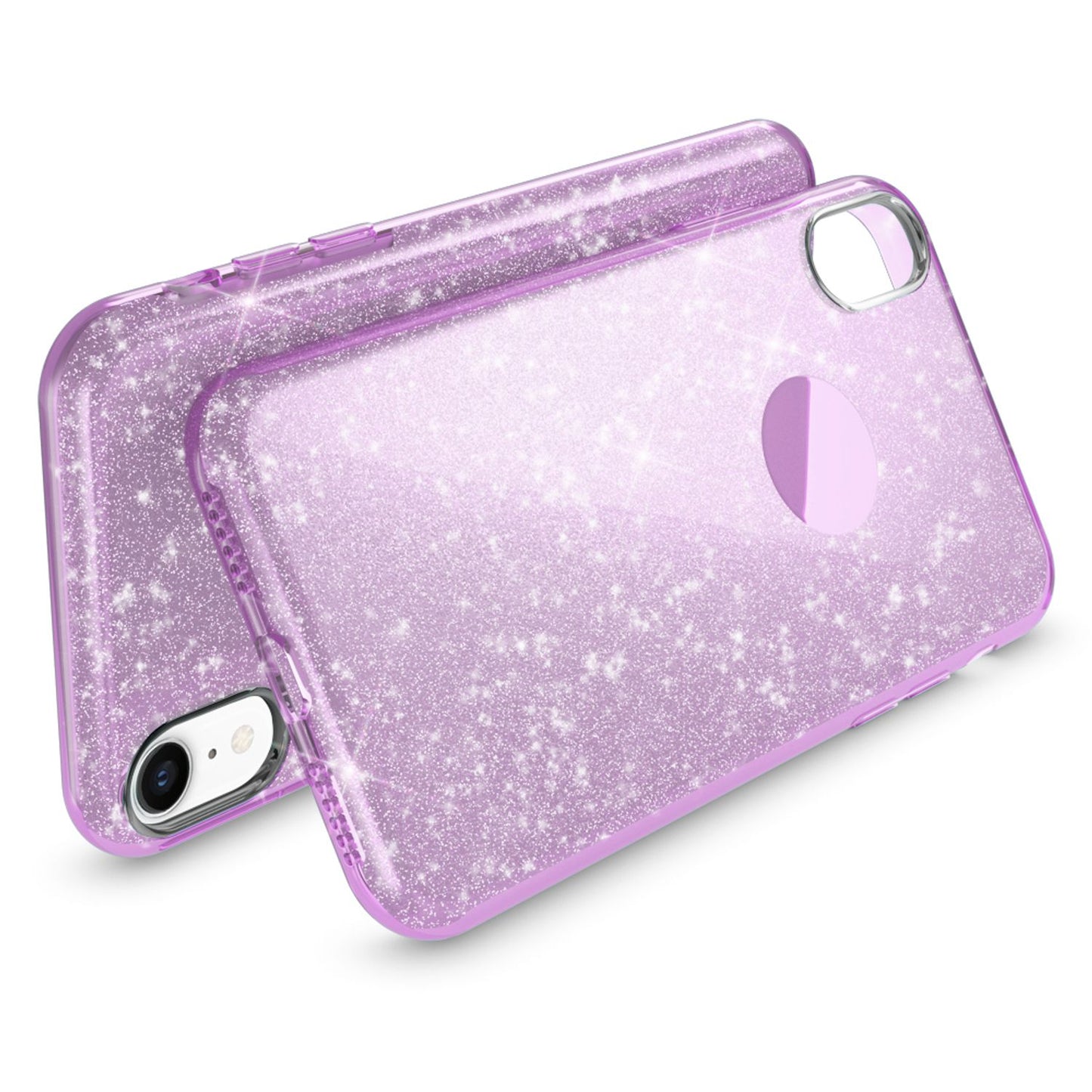 NALIA Hülle IPhone XR Glitzer Ultra-Slim Silikon-Case Back-Cover - Kapazität 0,7 mm Größe 144 x 70 mm