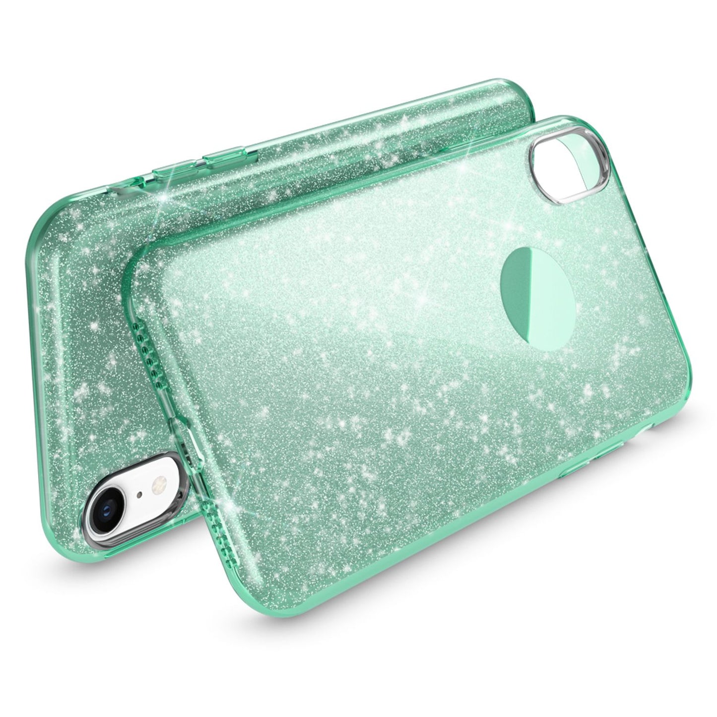NALIA Hülle IPhone XR Glitzer Ultra-Slim Silikon-Case Back-Cover - Kapazität 0,7 mm Größe 144 x 70 mm