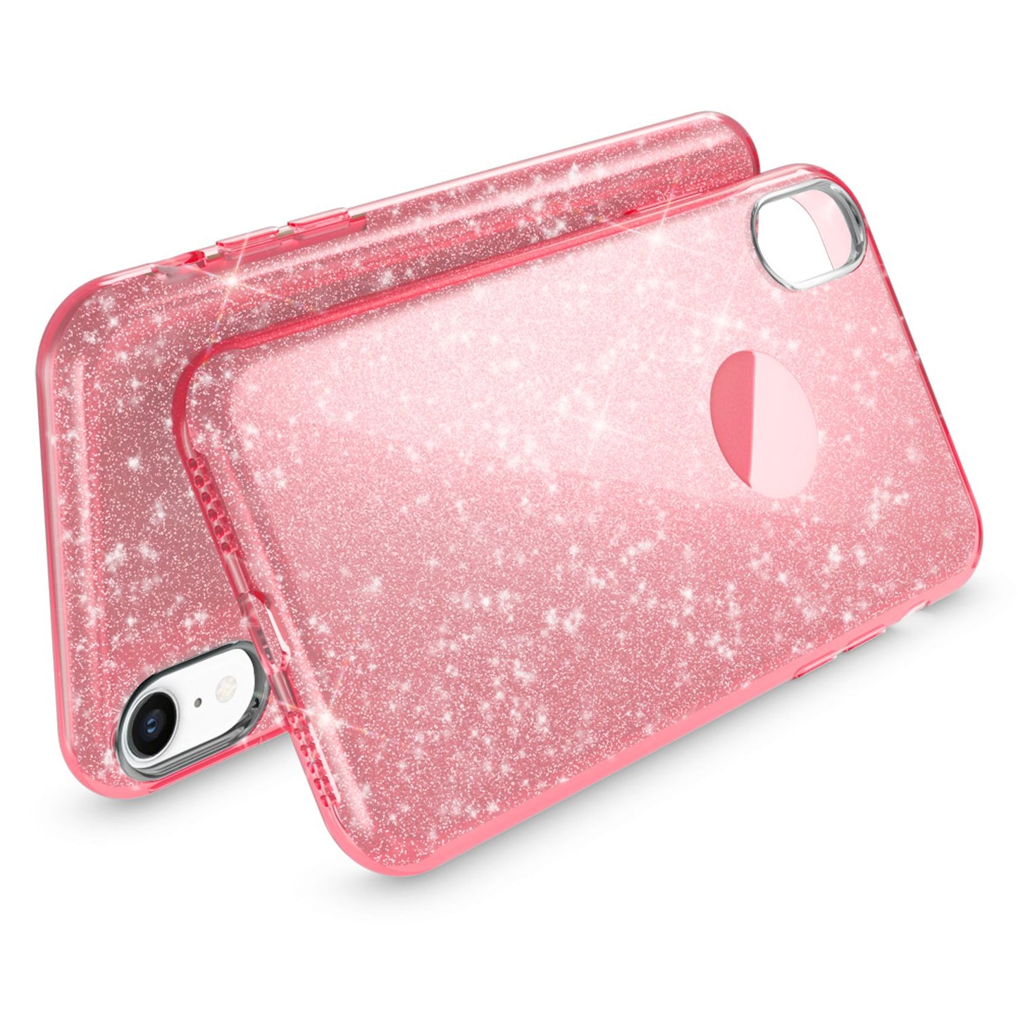 NALIA Hülle IPhone XR Glitzer Ultra-Slim Silikon-Case Back-Cover - Kapazität 0,7 mm Größe 144 x 70 mm