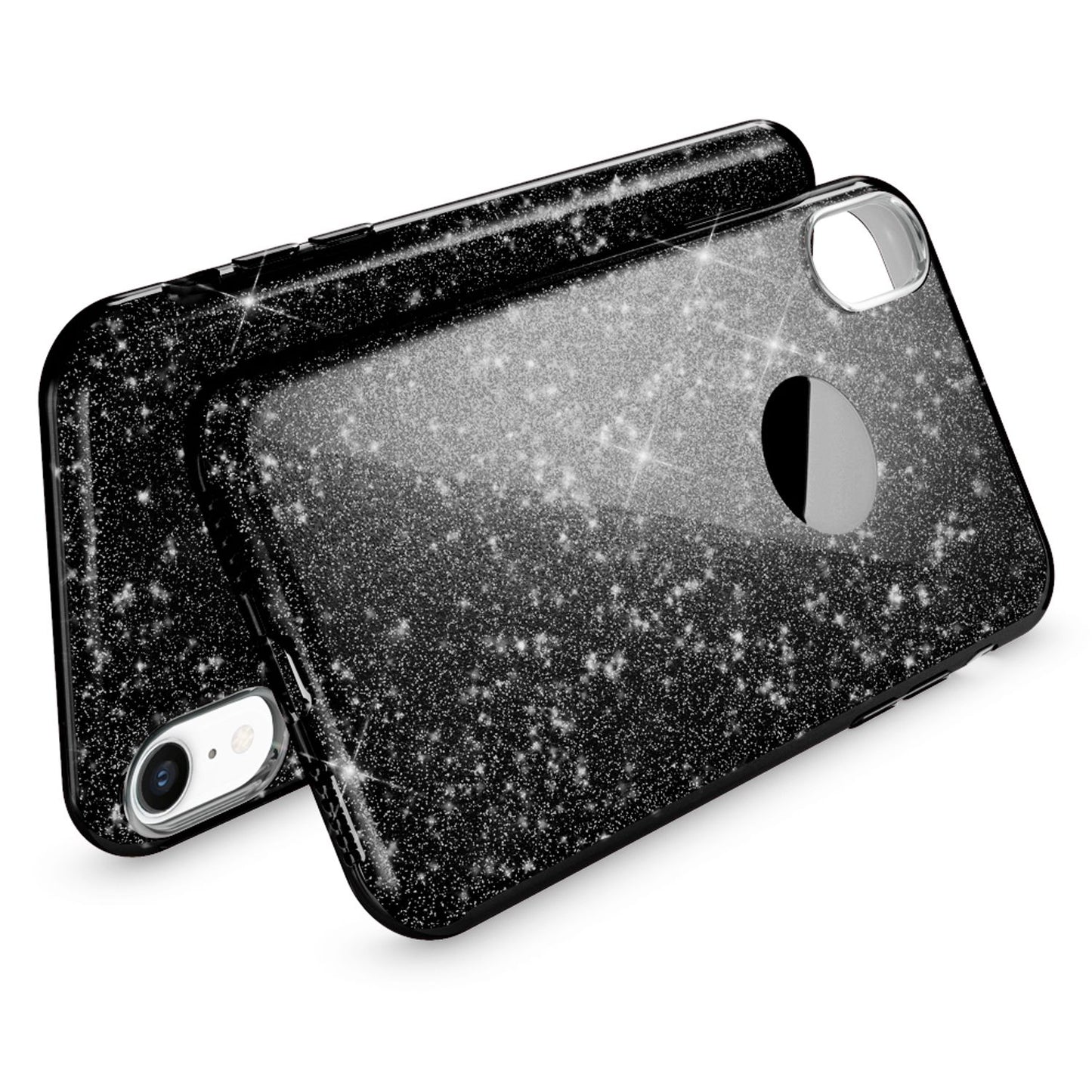 NALIA Hülle IPhone XR Glitzer Ultra-Slim Silikon-Case Back-Cover - Kapazität 0,7 mm Größe 144 x 70 mm
