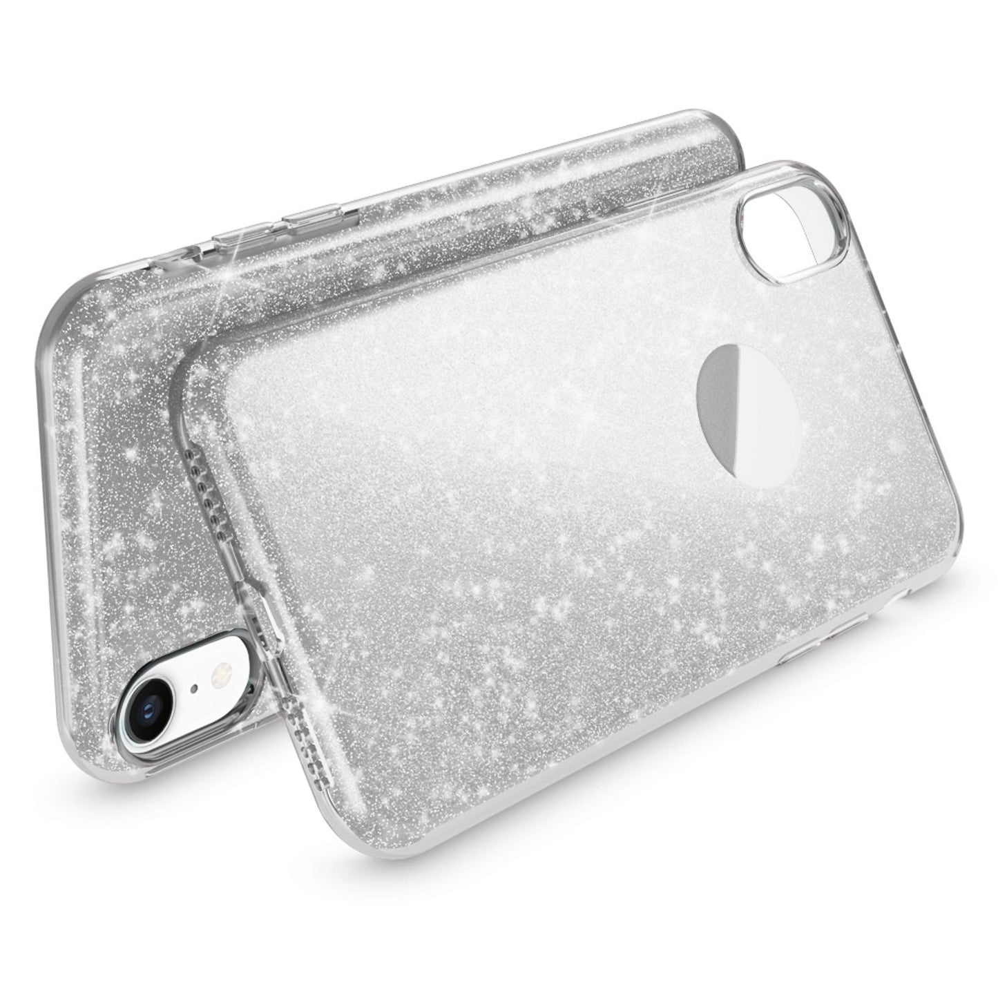 NALIA Hülle IPhone XR Glitzer Ultra-Slim Silikon-Case Back-Cover - Kapazität 0,7 mm Größe 144 x 70 mm