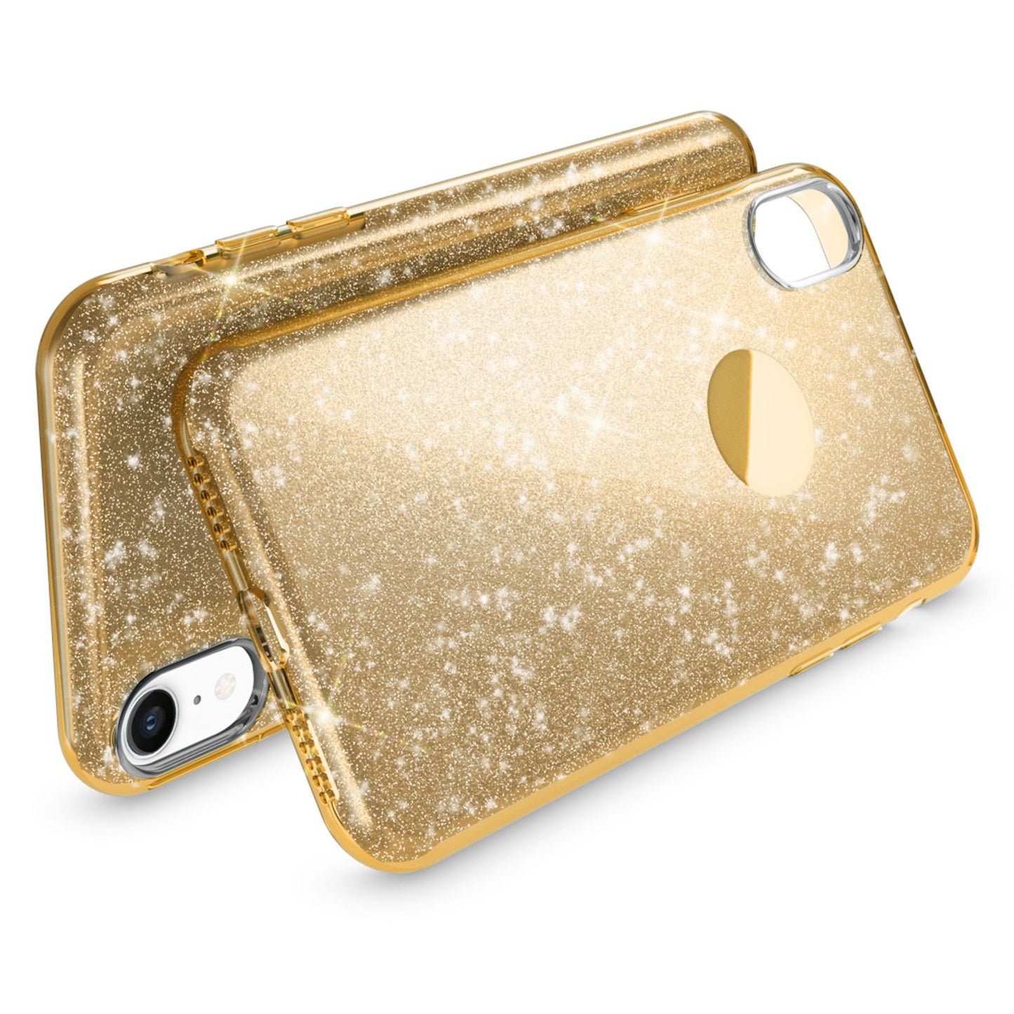 NALIA Hülle IPhone XR Glitzer Ultra-Slim Silikon-Case Back-Cover - Kapazität 0,7 mm Größe 144 x 70 mm