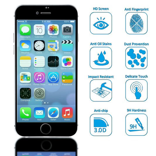 NALIA Schutzglas für iPhone 8 Plus / 7 Plus, 5D Full Cover Display Schutz Folie
