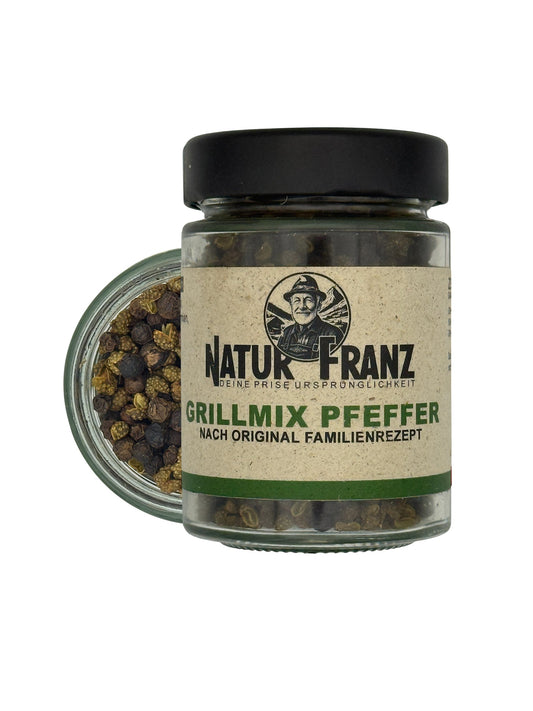 Team NATURFRANZ Grillmix Pfeffer Kräuterwürze - Kapazität 50 g, Größe 6 x 4 cm