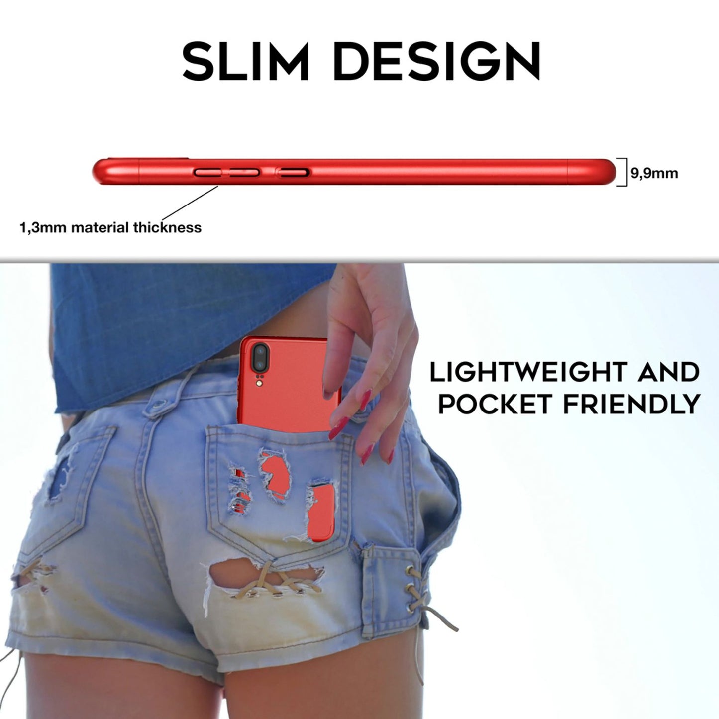 Husă Huawei P20 cu protecție completă la 360 de grade - Ramă spate subțire cu bara de protecție