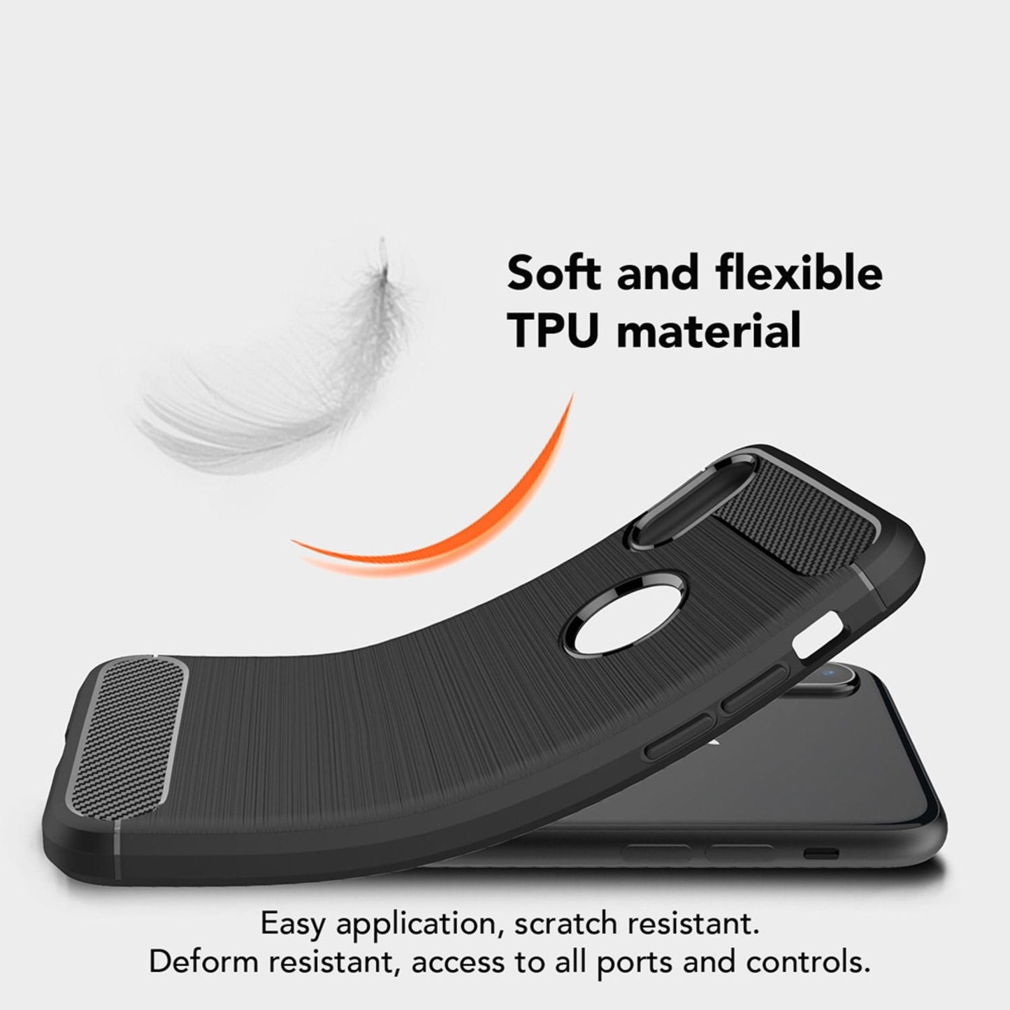 NALIA Handyhülle für Apple iPhone XS Max Hülle, Karbon Stylische Handyhülle