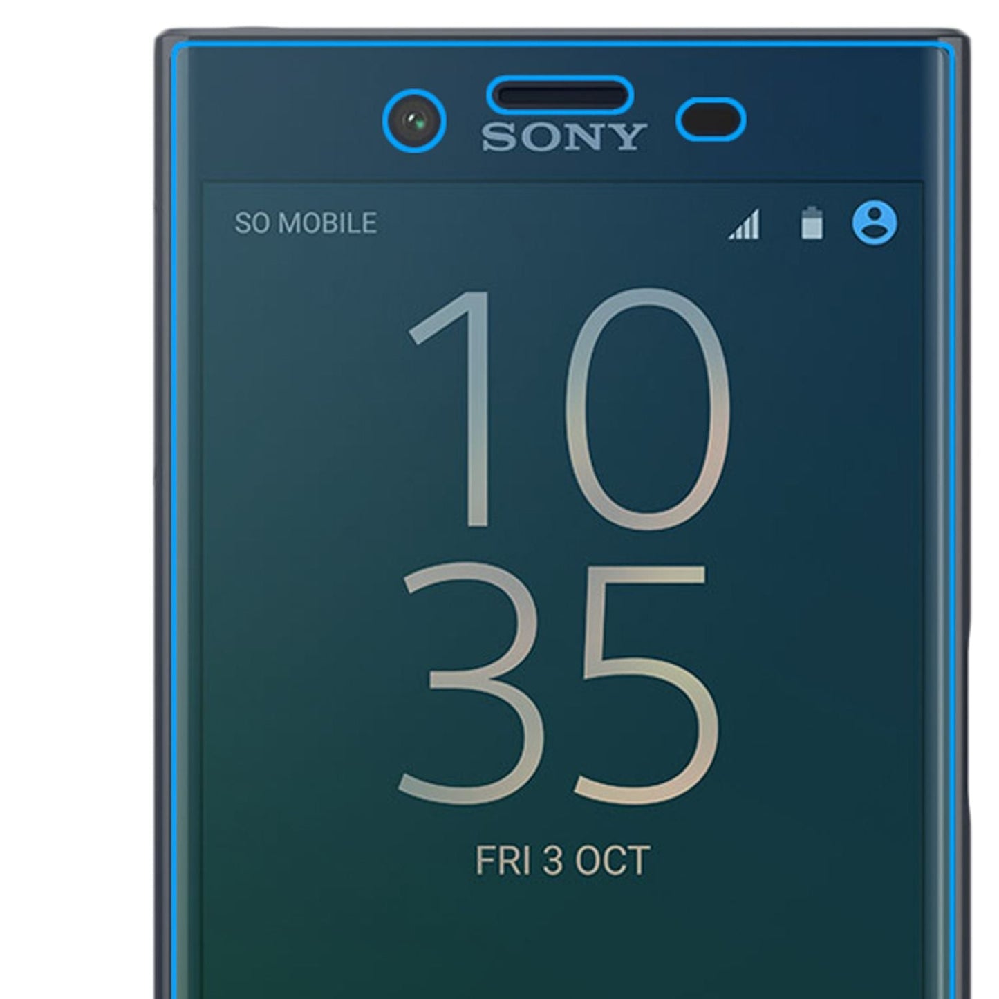 NALIA Schutzglas für Sony Xperia X Compact, 9H Full Cover Displayschutz Glass