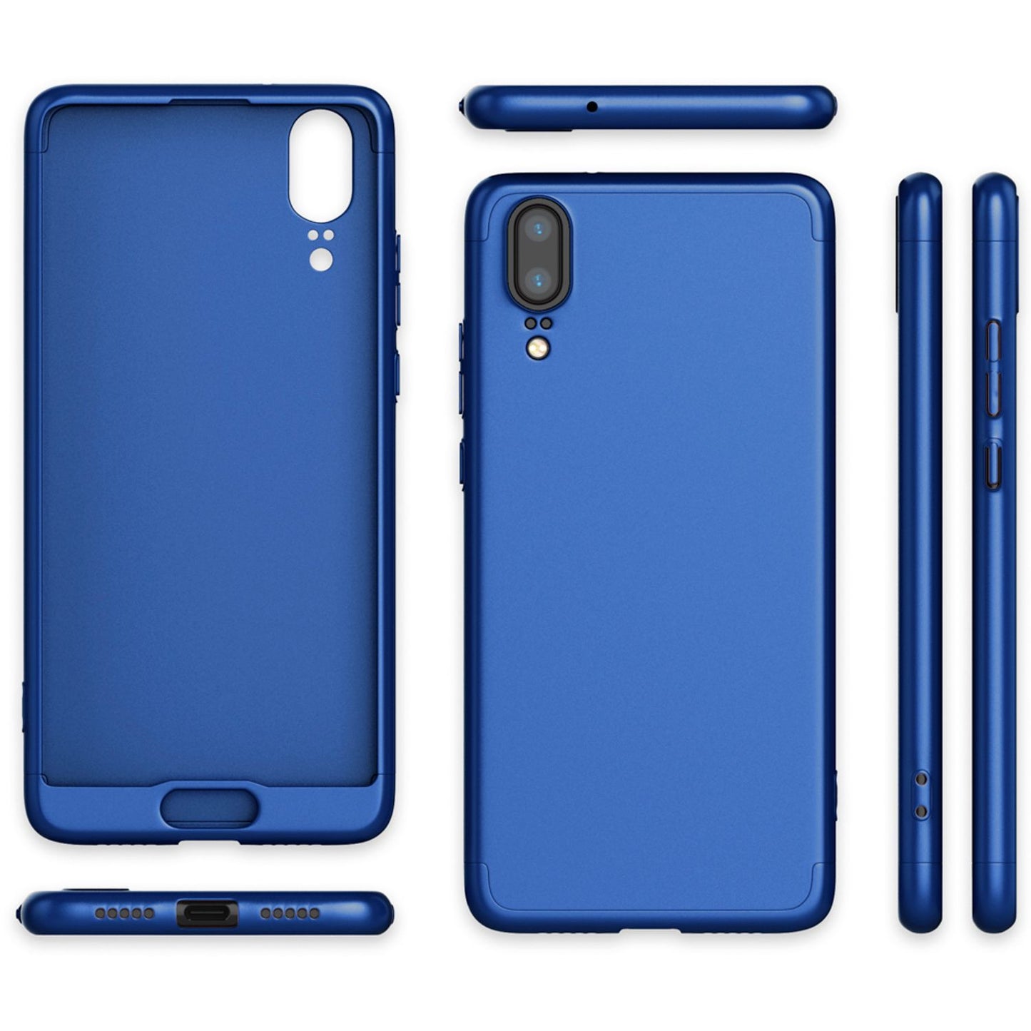 Husă Huawei P20 cu protecție completă la 360 de grade - Ramă spate subțire cu bara de protecție