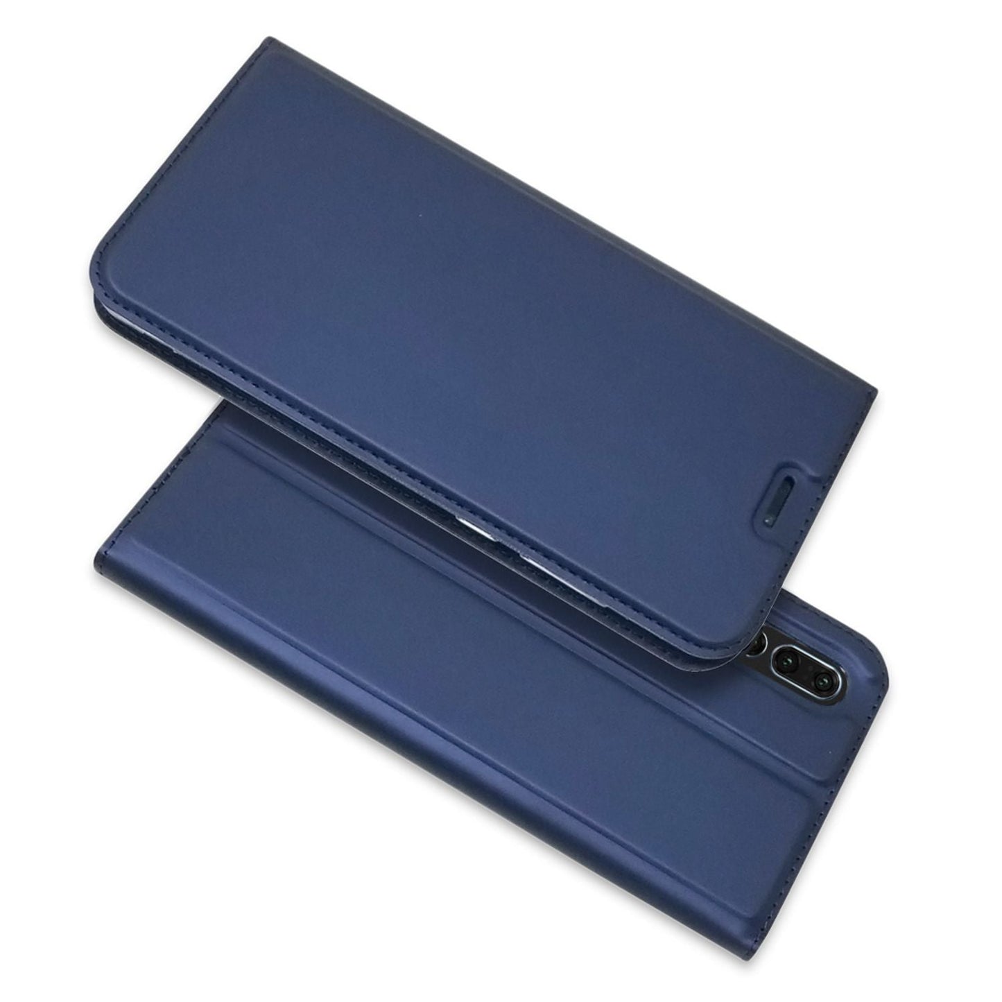 NALIA Huawei P20 Pro Slim Kickstand Flip Case Aus Kunstleder Hochwertig - Magnet Dünn Schutz