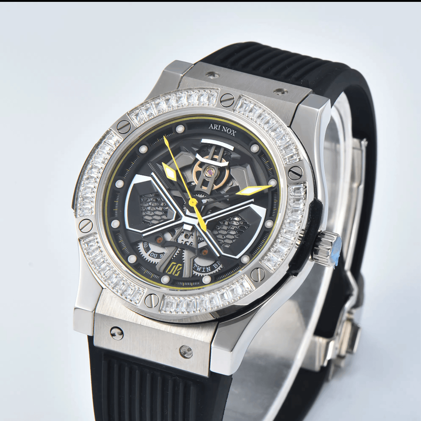 ARI NOX ,Knight sapphire glass Stainless Steel mechanical watch