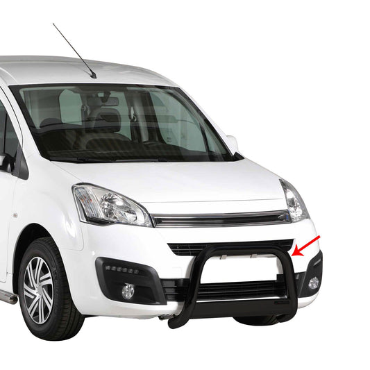 Bară de protecție/buton față pentru Citroen Berlingo 2015-2018 ø63mm oțel negru