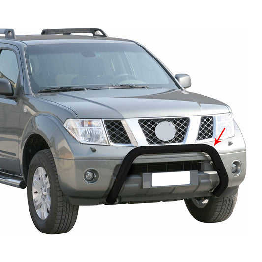 Frontbügel Frontschutzbügel für Nissan Navara 2005-2010 ø76mm Stahl Schwarz