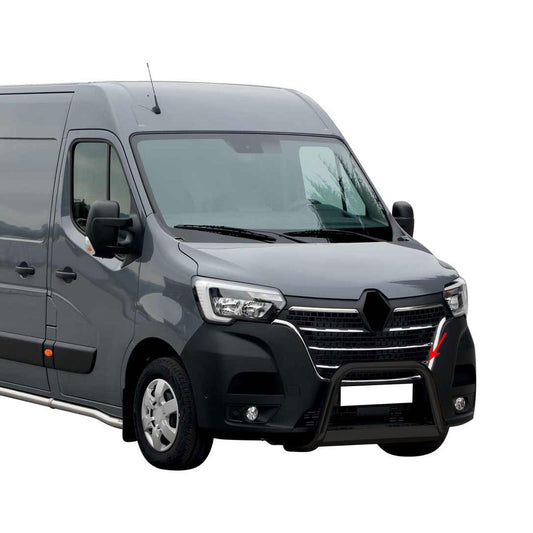 Bară de protecție/buton față pentru Renault Master 2019-2024, ø63mm, oțel, negru
