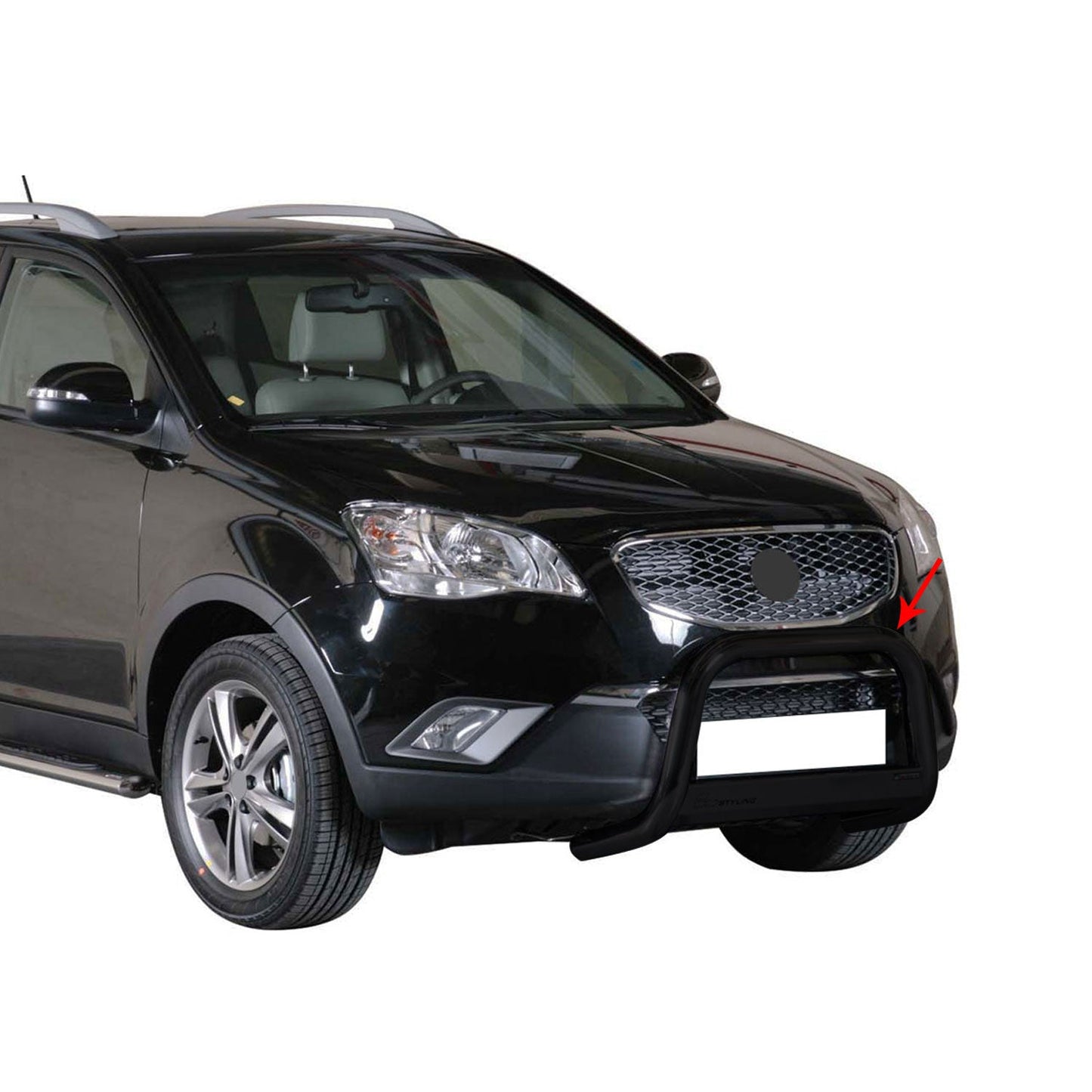 Frontbügel Frontschutzbügel für Ssangyong Korando 2011-2019 ø63mm Stahl Schwarz