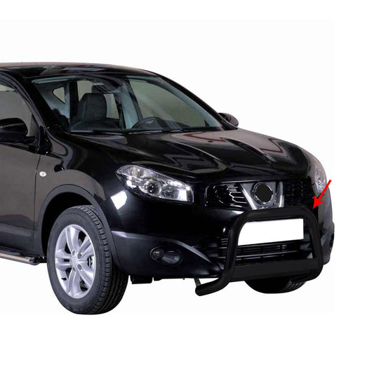 Bară de protecție/buton față pentru Nissan Qashqai 2017-2021 ø63mm oțel negru
